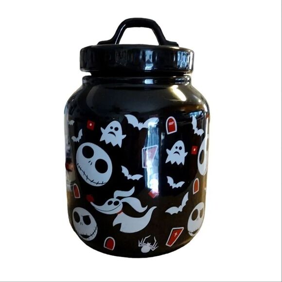 The Nightmare Before Christmas 9" Jack Zero Ceramic Food Canister with Lid NWT - Picture 4 of 16
